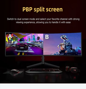 Nhanh chóng vận chuyển màn hình lớn 49 "cong màn hình 4K5k 144 Hz <span class=keywords><strong>LED</strong></span> máy tính Máy tính để bàn moniteurs de Jeu 49 inch cong chơi game màn hình - Product Image 4