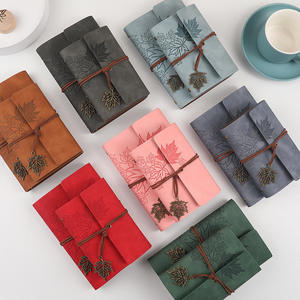 A5 Pu Leather Old Classical Notebook Customized <b>Gift</b> Logo Printed Business Office Supplies Diary Book Sewing Binding Wholesale - Product Image 3