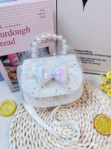 Tas selempang perempuan, dompet koin modis hadiah kecil lucu grosir, tas bahu putri kupu-kupu mutiara - Product Image 3