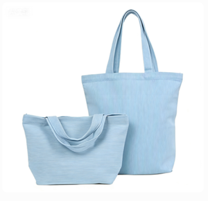 Sacs fourre-tout décontractés grande capacité avec motif jacquard, fermeture éclair tendance et doublure en toile - Product Image 1