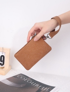 Nuovo sacchetto portatile in tela di lavaggio borsa da donna con cerniera Mini portamonete da <span class=keywords><strong>uomo</strong></span> per chiavi portachiavi piccoli portafogli da regalo con bracciale - Product Image 6