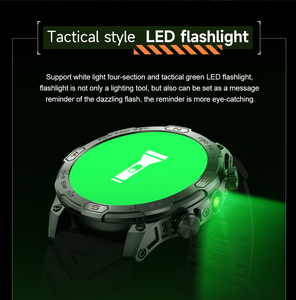 KC86 1.43&quot; AMOLED HD Large Screen Triple Defense Outdoor Sport Smartwatch Multi-Language Compass Long Life Alloy <strong>Bluetooth</strong> <strong>Watch</strong> - Product Image 3