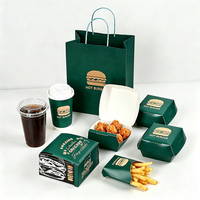 Emballages alimentaires jetables à emporter, boîtes à hamburgers, boîtes à frites personnalisées, boîtes de restauration rapide, boîtes à nuggets, boîtes à poulet frit