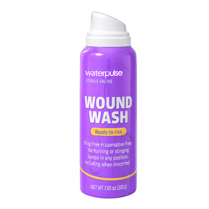 Waterpulse vết thương rửa giải pháp đa hướng nước muối phun để làm sạch vết cắt nhỏ vết xước và bề mặt chấn thương một cách dễ dàng - Product Image 4