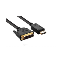 Kabel DVI High-Speed 1.8M untuk Pabrik Grosir, Adaptor Konektor DP DVI 1080P untuk Kartu Grafis Komputer Audio