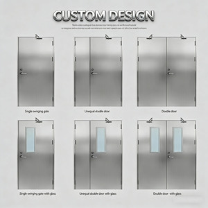 Taux de réachat élevé, porte battante en acier ignifuge, dimensions personnalisables. Porte coupe-feu H90, porte coupe-feu Offshare - Product Image 2