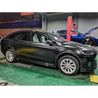 Kit de Carrocería de Fibra de Carbono Húmeda RZ para Modificación de Automóviles 2015-2022, Alerón Delantero y Trasero, Faldones Laterales, Compatible con Tesla Model X