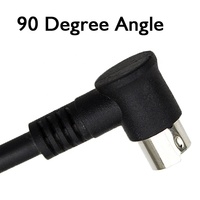 Maßgefertigtes 90-Grad-Rechtwinkliges L-förmiges S-Video-Stecker-zu-Stecker PVC-Geflecht 7-Pin Mini-Din Verlängerungskabel für STB