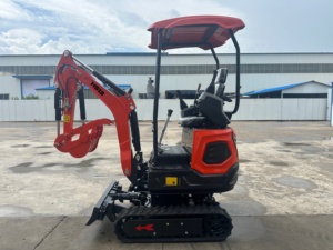 ENVÍO GRATUITO Mini Excavadora de 1.2 Toneladas, Excavadora Agrícola, Mini Excavadora de Orugas de 1 Tonelada y 2 Toneladas, Mini Excavadora Pequeña con Pulgar Hidráulico - Product Image 6