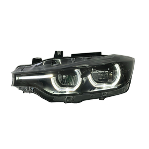 Faros Delanteros SJC Auto V3 Exclusive Black Shadow Line para <span class=keywords><strong>BMW</strong></span> F30 F35 <span class=keywords><strong>320i</strong></span> 328i 330i, 3 Colores LED DRL, Ojos de Ángel - Product Image 3