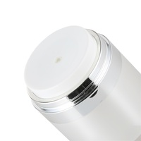 Pots Airless de Luxe 30 g 50 g 100 g, Mini Récipients pour Baume à Lèvres, Pots Blancs de Luxe pour Crème Visage