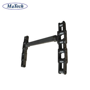 Matech 공장 맞춤형 탄소강 컨베이어 고무 코팅 연결 체인 - Product Image 6