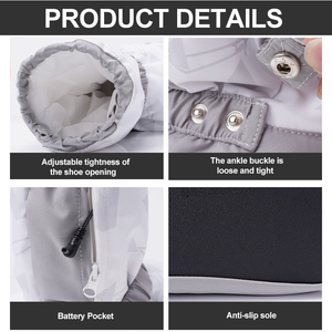 Stivali riscaldati ricaricabili personalizzati per uomo donna scarpe termiche per interni esterni per scarpe invernali riscaldate elettriche - Product Image 3