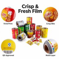 Film d'emballage personnalisé imprimé pour biscuits et craquelins, qualité alimentaire, rouleau BOPP CPP haute barrière, en vrac, OEM, marque privée