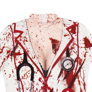 Halloween <span class=keywords><strong>Terror</strong></span> enfermera Zombies mujer Vestido de manga larga Sexy Slim Fit Cosplay disfraz para fiesta TV y película inspirado - Product Image 3