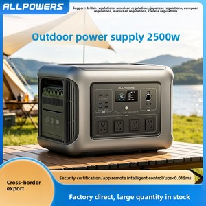 Exclusive Overseas Warehouse Stock Portable Lithium Ion Energy Storage <b>Power</b> <b>Supply</b> APP Remote Control for Outdoor Camping R2500 - Product Image 3