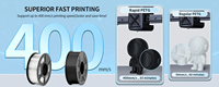 Filamento PETG 3D Creat3D, Fácil de Imprimir, Alta Velocidad, 1.75mm, 1kg/carrete, Filamento PETG Rápido para Impresora 3D FDM