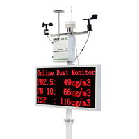 Estación de monitoreo en línea de polvo de prueba de valor de materia particulada YAOAN con plataforma de datos en línea