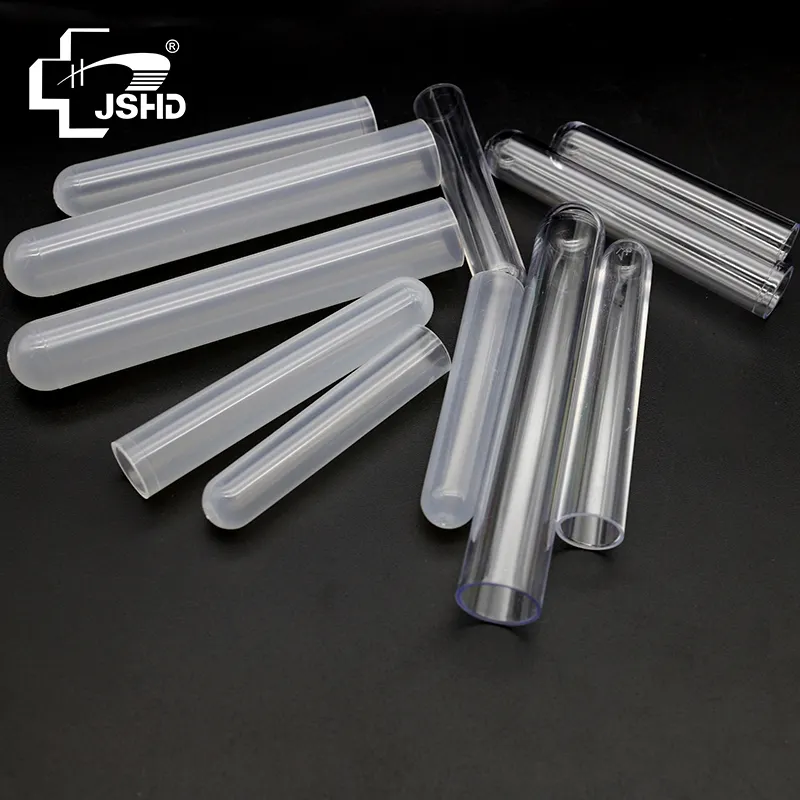 PP or PS Transparent JSHD Bulk Pack Disposable Round Bottom 12x75 5ml Plastic test tube