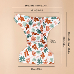 Happyflute tái sử dụng tã không thấm nước Tã em bé thoáng khí <span class=keywords><strong>PUL</strong></span> bên ngoài bé vải tã OEM Dịch vụ 3 cái/bộ với chèn - Product Image 6