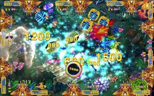 Rồng Vàng Cá Trò chơi bảng 4 người chơi Cá Trò chơi máy hung hăng 2 bắn cá trò chơi máy - Product Image 3