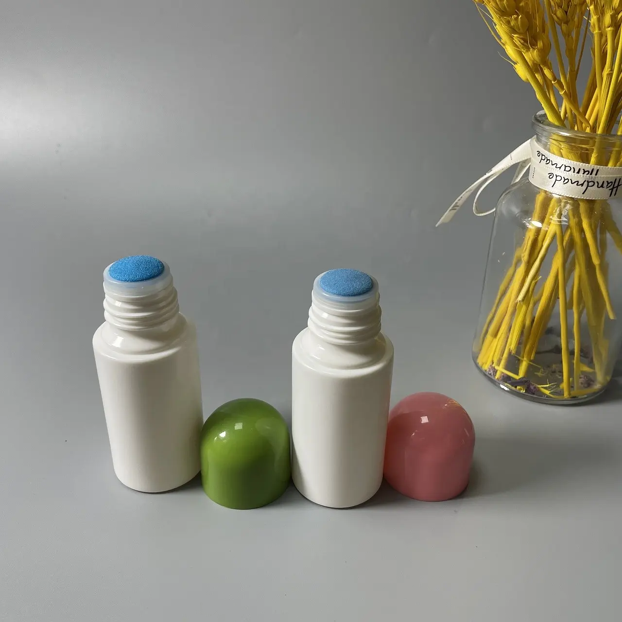 Botella aplicadora de plástico con tinta lavable, aplicador de esponja de 30ml, 50ml, 60ml, 100ml