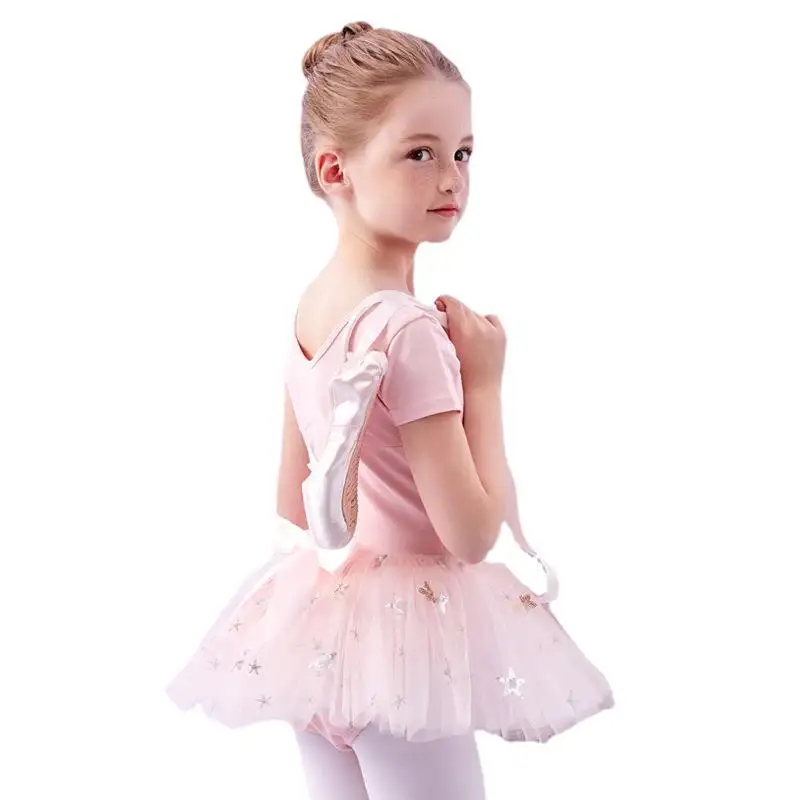 Mädchen Glitter Ballett Tanz kleid Ärmel Tutu Rock Trikot Pailletten Ballerina Dance wear für Kinder