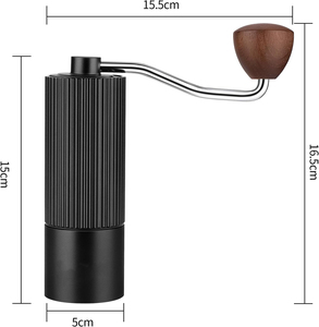 Molinillo de Café Manual Portátil de Acero Inoxidable 420, Clásico, de Gran Capacidad, para Uso Doméstico, con Mango de Madera y Metal - Product Image 2
