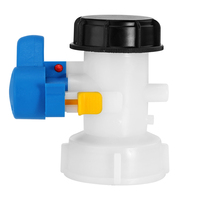 Valve de remplacement IBC ToteTank DN50 75mm filetage grossier adaptateur de réservoir d'eau en alliage d'aluminium ABS pour barils chimiques de réservoir IBC