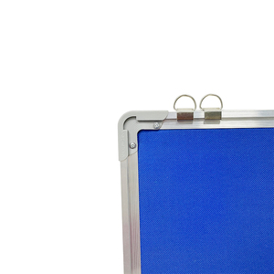 <span class=keywords><strong>Tableau</strong></span> blanc <span class=keywords><strong>mural</strong></span> en tissu bleu avec cadre en aluminium pour le bureau à domicile et l'école - Product Image 2