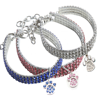 Collier de luxe en strass et diamants pour animaux de compagnie, bijoux pour chiens, collier pour chats, accessoires pour animaux de compagnie, vente en gros
