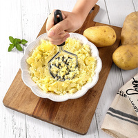 Kook-En Keukengadgets Set Inclusief Chips Cutter Groenteschiller Soepele Handgreep Roestvrijstalen Aardappelstamper