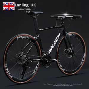 Bicicleta <span class=keywords><strong>de</strong></span> Carretera Lanling 700C, Resistente al Viento, <span class=keywords><strong>de</strong></span> Competición, 18 Velocidades, con Manillar Curvo, Frenos <span class=keywords><strong>de</strong></span> Disco, Cuadro Rígido <span class=keywords><strong>de</strong></span> Aleación <span class=keywords><strong>de</strong></span> Aluminio, Bicicleta Urbana, Bicicleta <span class=keywords><strong>de</strong></span> Carreras - Product Image 6
