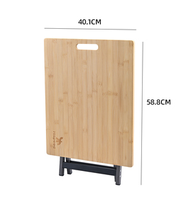 <span class=keywords><strong>Table</strong></span> <span class=keywords><strong>pliante</strong></span> en <span class=keywords><strong>bambou</strong></span> et bois pour le <span class=keywords><strong>camping</strong></span>, cadre en aluminium, pour l'extérieur, pour la maison, pour les collations, le dîner, rangement facile - Product Image 3