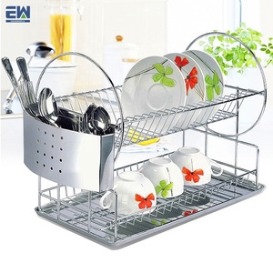 Cocina delgado <span class=keywords><strong>de</strong></span> acero inoxidable marco <span class=keywords><strong>de</strong></span> alambre dishrack los principales fácil <span class=keywords><strong>de</strong></span> montar y <span class=keywords><strong>de</strong></span> nivel <span class=keywords><strong>2</strong></span> Dish Rack <span class=keywords><strong>escurridor</strong></span> - Product Image 1