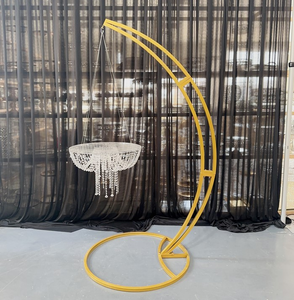 IFG matrimonio appeso lampadario stile <span class=keywords><strong>oro</strong></span> torta stand composizione floreale - Product Image 5