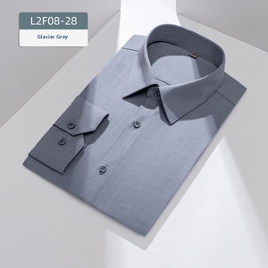 Antirughe Lyocell <span class=keywords><strong>lana</strong></span> elasticizzata camicia da uomo a maniche lunghe uomo manica lunga con bottoni camicie - Product Image 1