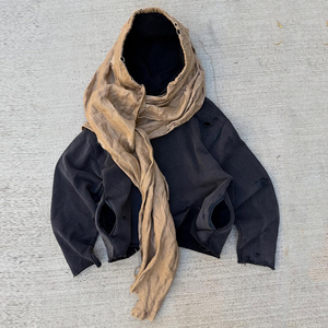 <span class=keywords><strong>Felpa</strong></span> con Cappuccio Vintage Oversize Y2K Personalizzata con Logo, Effetto Consumato e Bordi Sfrangiati per Uomo - Product Image 1