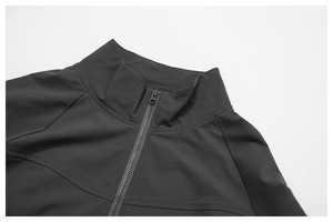 RUIQUWIN Hauts de yoga respirants à séchage rapide pour femmes Automne/Hiver Vestes d'entraînement coupe-vent Manches longues Réversible Écologique - Product Image 4