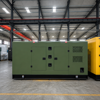 Générateur diesel silencieux de 400 kVA, triphasé, 320 kW, refroidissement par eau, insonorisé pour centrale électrique industrielle