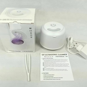 Petite machine de nettoyage ultrasonique portable UV pour prothèses dentaires, appareils orthodontiques et bijoux, nouvelle sortie 200ml - Product Image 2