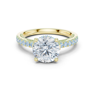 Elegante Anillo de Diamantes Cultivados en Laboratorio, Chapado en Oro de 10Kt, 14Kt, 18Kt y 22Kt, para Mujer, Joyería Elegante para Boda o Compromiso, Regalo - Product Image 2