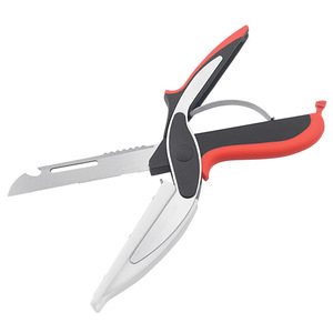 Multifunction <b>Kitchen</b> <b>Scissor</b> 6 in 1 Cutting Board Utility Cutter Stainless Steel Vegetable Meat <b>Scissor</b> <b>Kitchen</b> Cooking Knife - Product Image 1