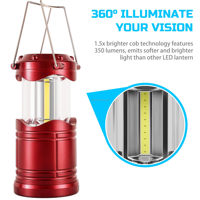 Lanterne de camping CE, fabriquée en Chine, de marque, vente en gros, à piles, LED, lumière blanche, résistante à l'eau, 3 piles AA, 30 LED