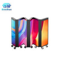 Table de DJ pliable Music Club Six avec écran LED intégré pour présentation vidéo et cabine de DJ