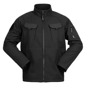 Autumn-Winter Soft Shell Fleece Jacket Stand Collar Windproof Waterproof Tactical Outdoor Gear Wholesale Sizes 3XL