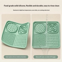 Tapis d'alimentation lente en silicone pour animaux de compagnie, le plus vendu, qualité alimentaire, pour chiens, design quadrillé, anti-étouffement, accessoire d'alimentation pour animaux