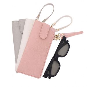 Stylish Faux Leather Sunglasses <b>Case</b> with Strap Portable Wrist Bag <b>for</b> <b>Glasses</b> Portable <b>Glasses</b> Holder <b>for</b> Travel Outdoor - Product Image 4