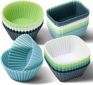 Cake Molds Basics Reusable <b>Silicone</b> Baking Cups Muffin Liners Cake <b>Tools</b> BPA Free Silicon Mold - Product Image 4
