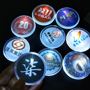 Led ánh sáng huy hiệu Tình Yêu sao Quảng cáo hoạt động sáng tạo quà tặng 5cm vòng huy hiệu đèn flash huy chương Huy hiệu LED - Product Image 1